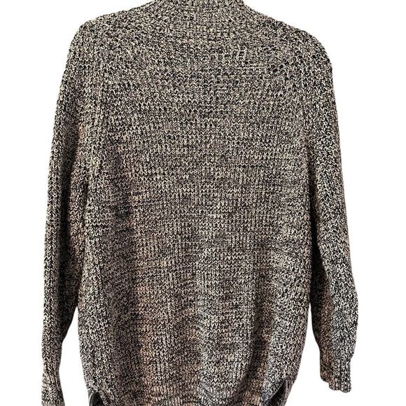 BDG Black and White Chunky Mock Neck‎ Oversized Grandpa Sweater Size Small - Picture 2 of 4